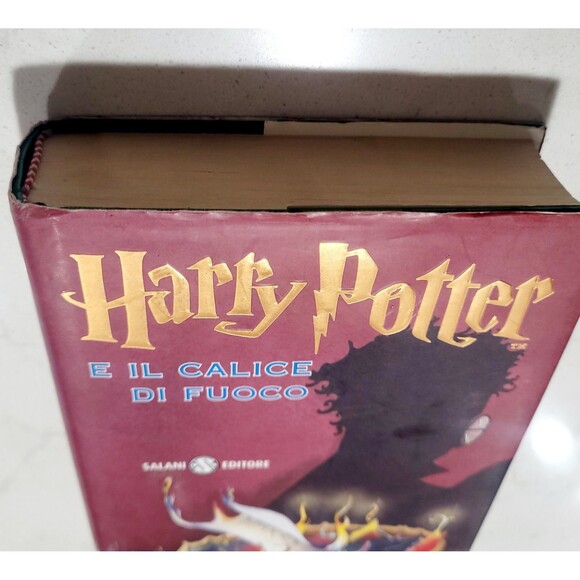 HARRY POTTER E il Calice di Fuoco Italian Hard Cover w DJ Goblet of Fire Book - Picture 12 of 12